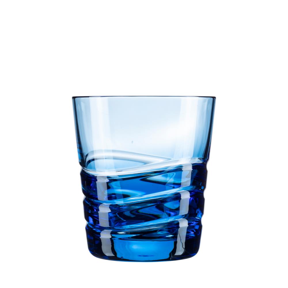 Becher Kristall Wave aqua (8,5 cm)