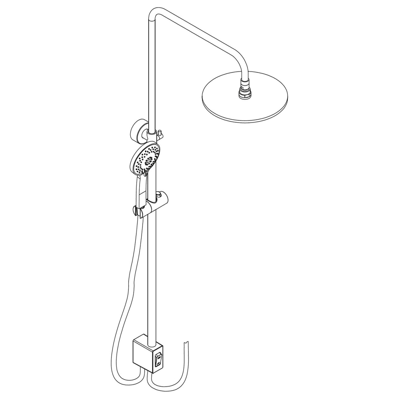 HSK Shower-Set RS 200 AquaSwitch Universal 1001700