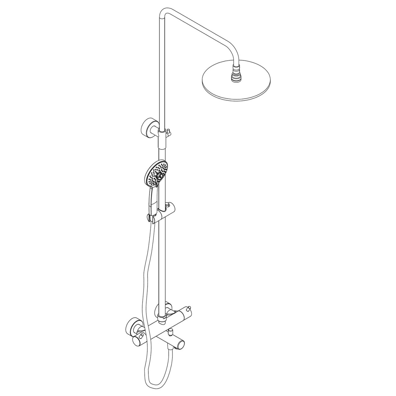 HSK Shower-Set RS 200 Thermostat für Badewanne 1006700