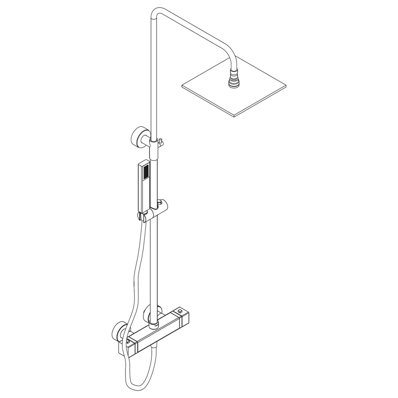 HSK Shower-Set RS 500 Thermostat 1005500