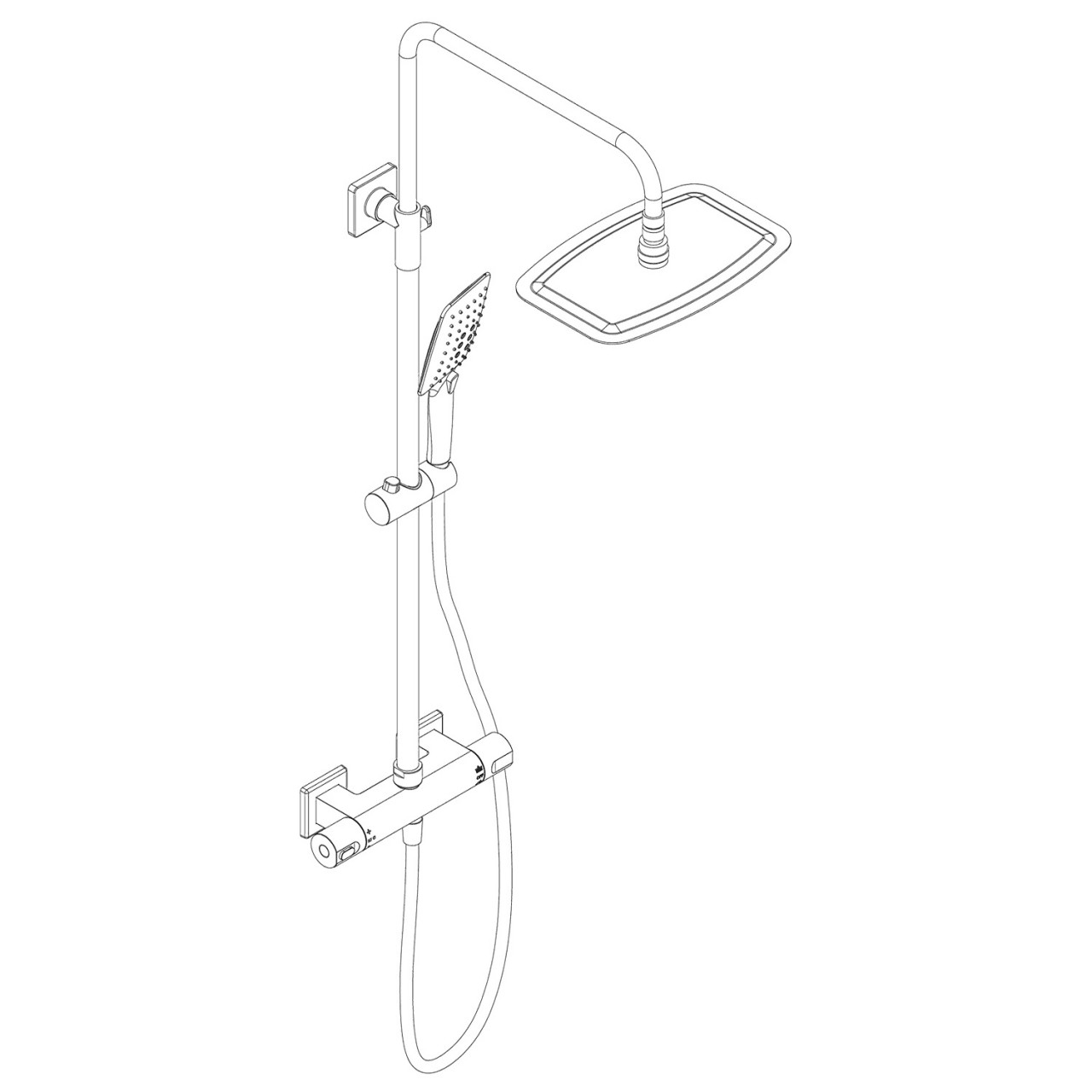 HSK Shower-Set RS Softcube 2.0 Thermostat 1001670