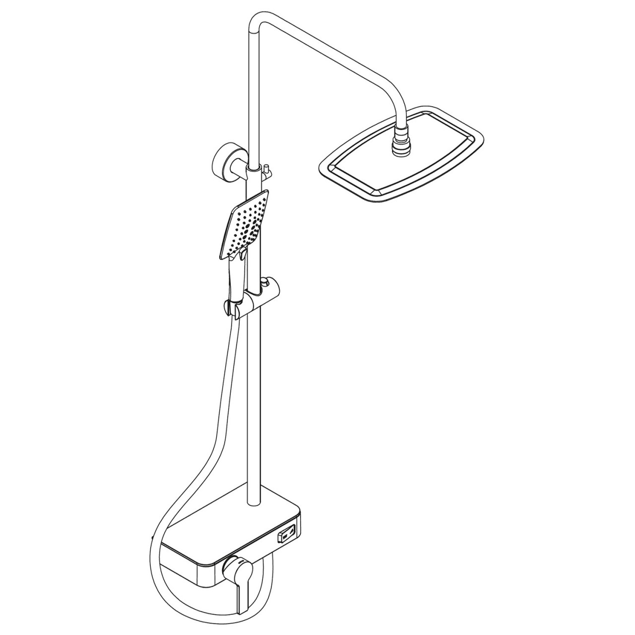 HSK Shower-Set Softcube AquaSwitch Mix 1001880