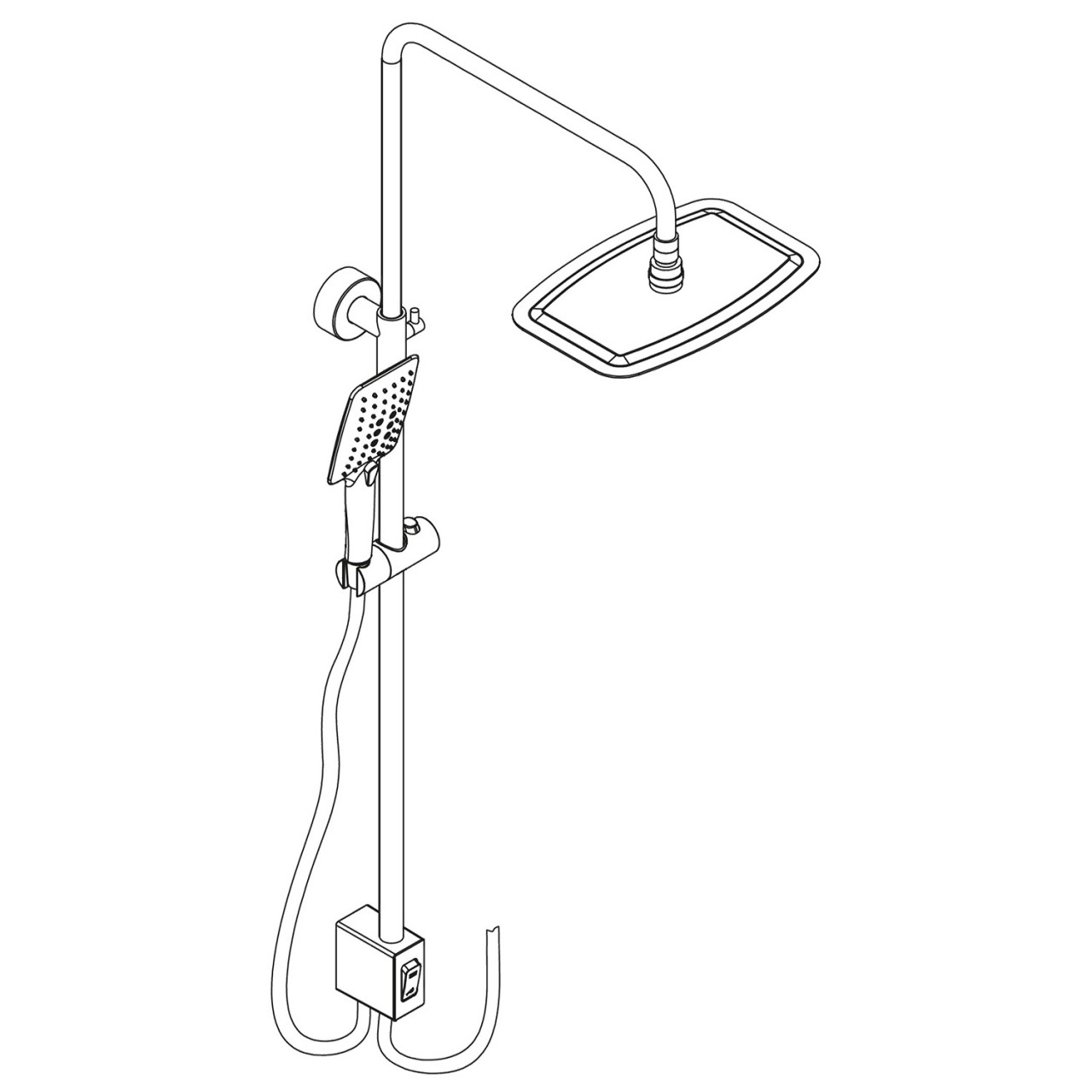 HSK Shower-Set Softcube AquaSwitch Universal 1001780