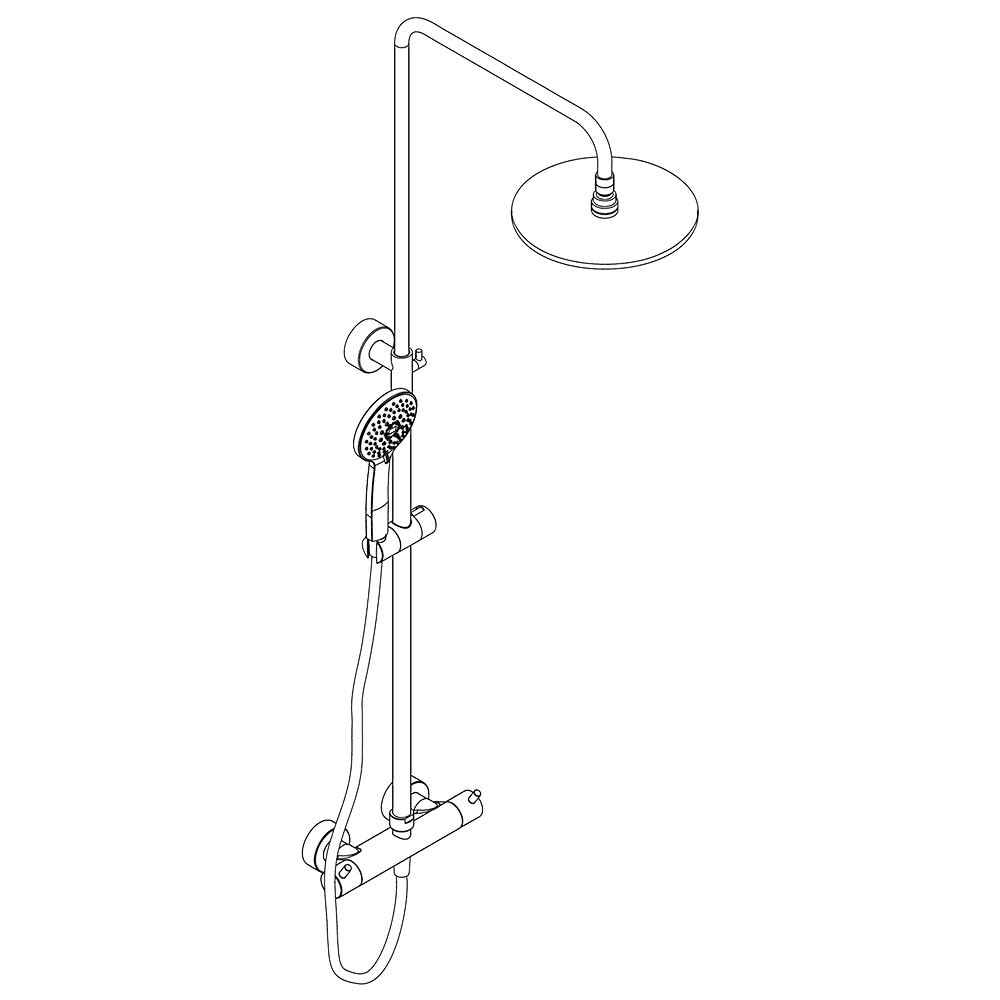 HSK Shower-Set RS 200 Thermostat  Speedline