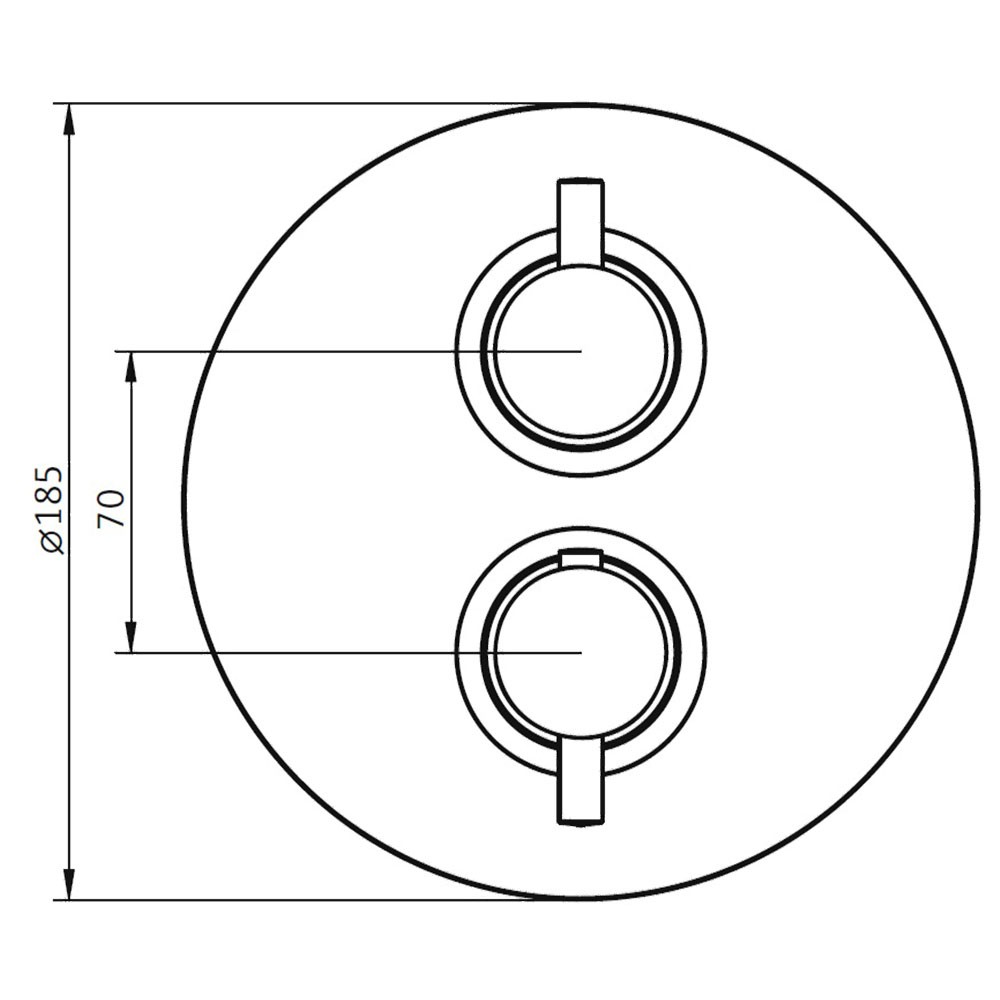 HSK Unterputz-Sicherheitsthermostat – Rund 1-3 Abgänge