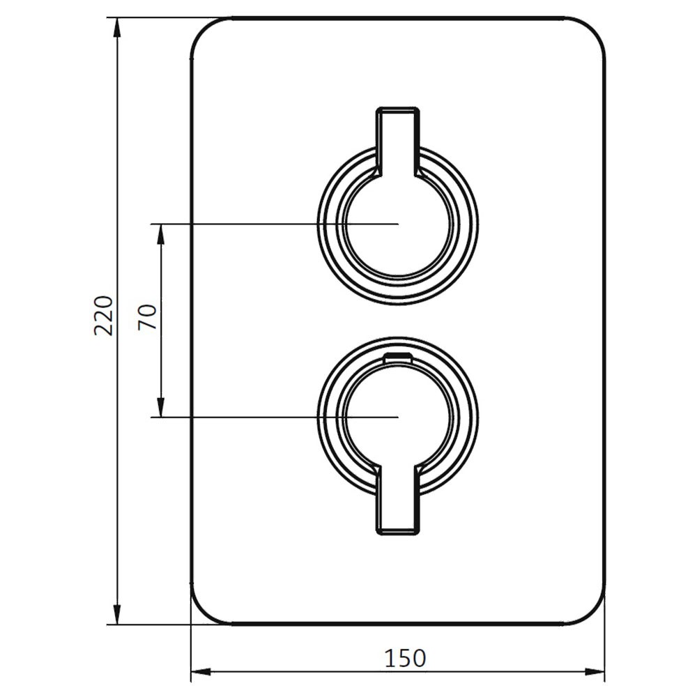 HSK Unterputz-Sicherheitsthermostat – Softcube 1-3 Abgänge