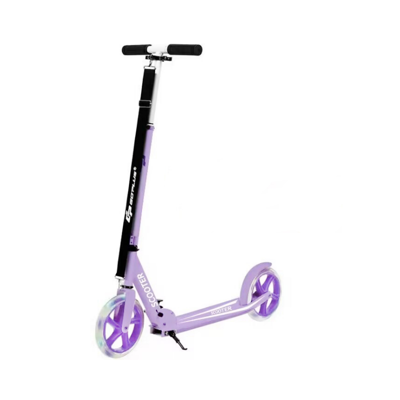 Scooter Roller klappbar Tretroller höhenverstellbar Cityroller 100kg Tragkraft Lila