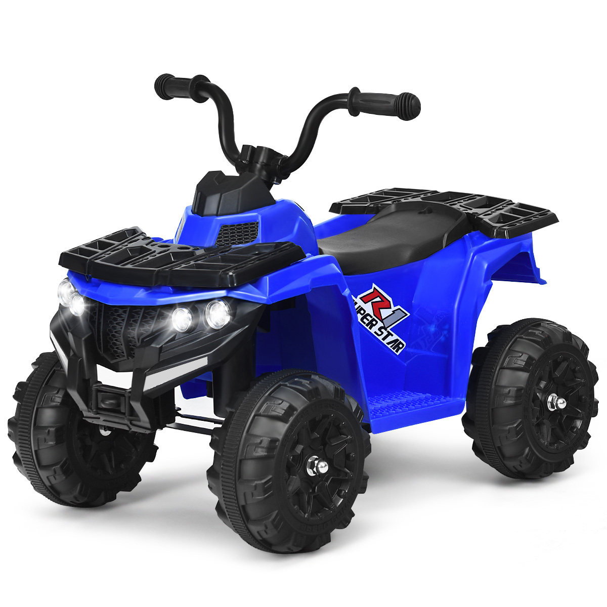 6V Mini Elektroquad mit Musik MP3 USB für Jungs und Mädchen 41 x 68,5 x 49,5 cm Blau