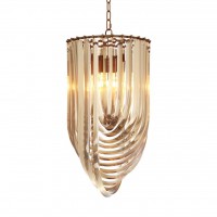 EICHHOLTZ Chandelier Murano tube champagne