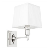 EICHHOLTZ Wall Lamp Lexington Single nickel White