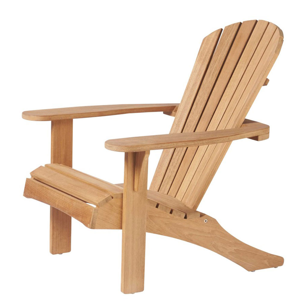 Traditional Teak – Sienna – Adirondack Gartenstuhl aus Teakholz