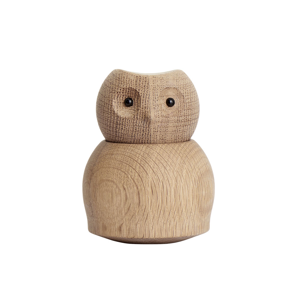 Andersen Furniture – Owl – Dekofigur Eule aus Eichenholz in 3 Größen