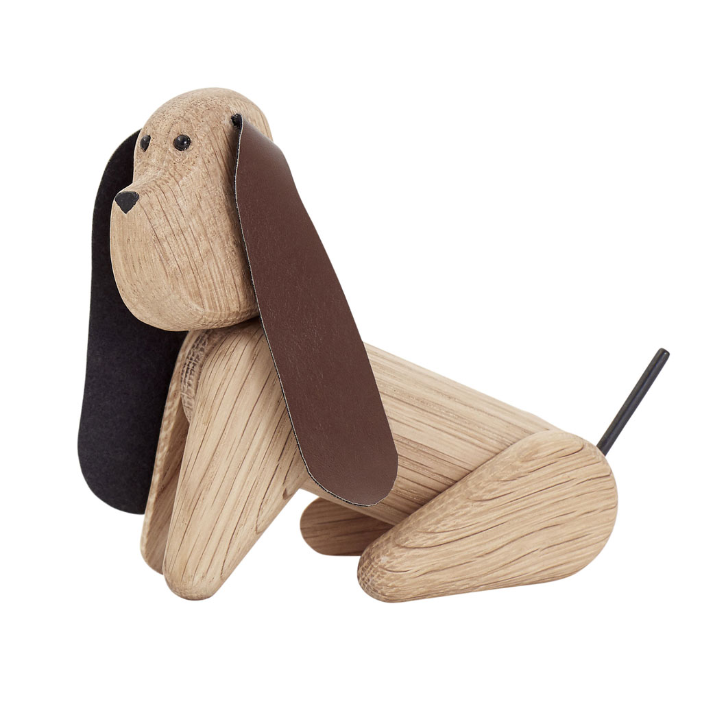 Andersen Furniture – My Dog – Hundefigur aus Holz & Leder in 3 Größen