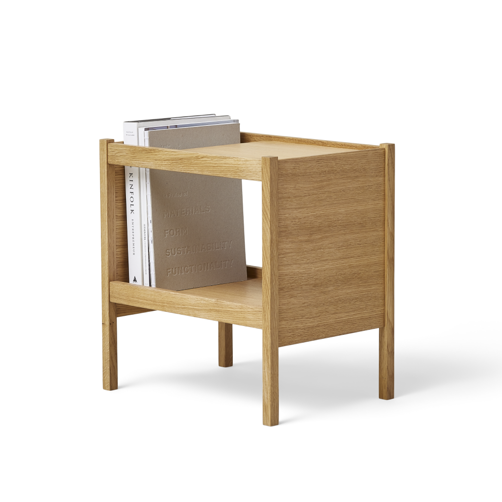 FORM & REFINE – Journal Side Table – Beistelltisch mit Magazinhalter