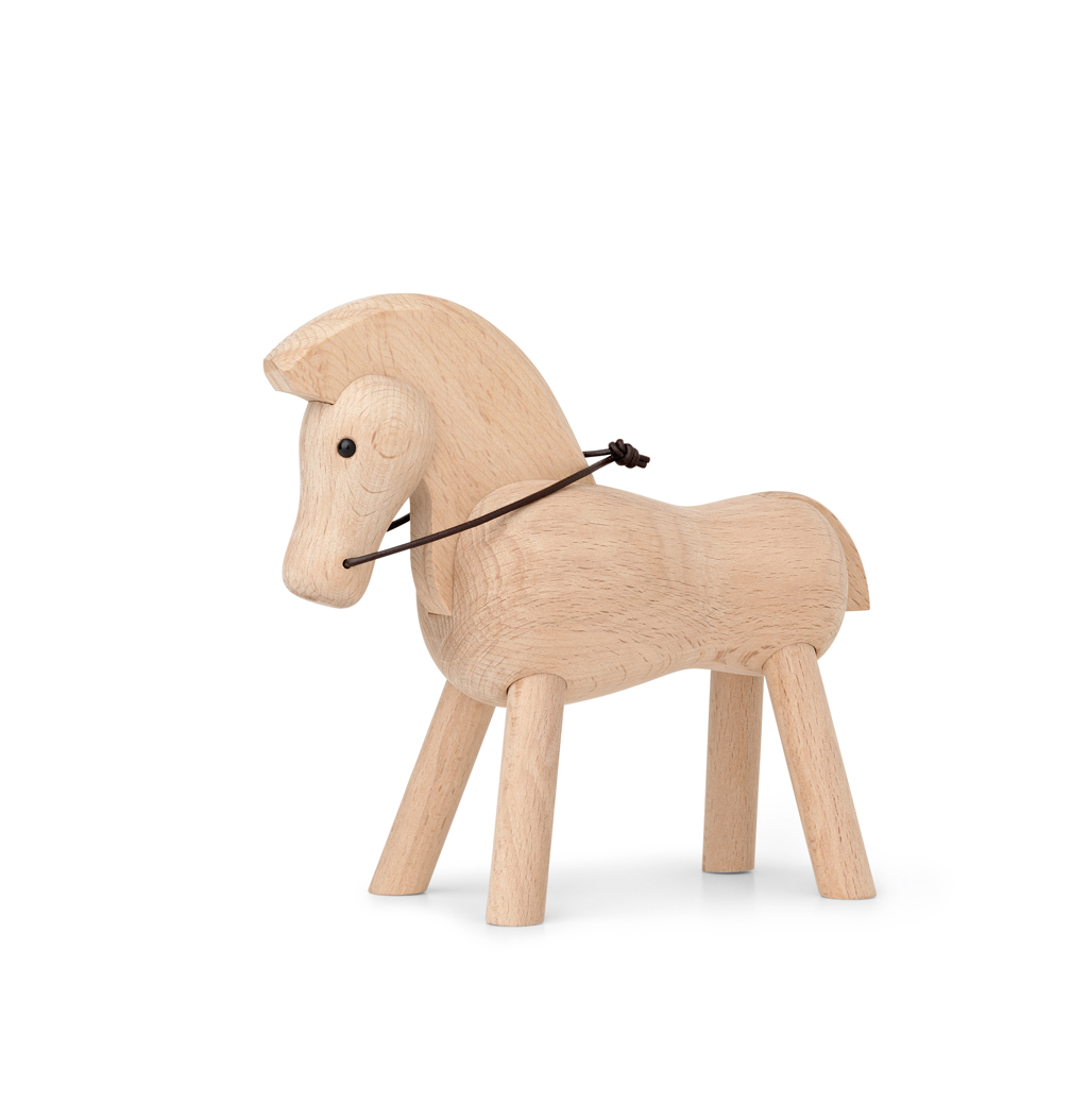 Kay Bojesen – Pferd – dekorative Pferdefigur aus Holz – hell / dunkel