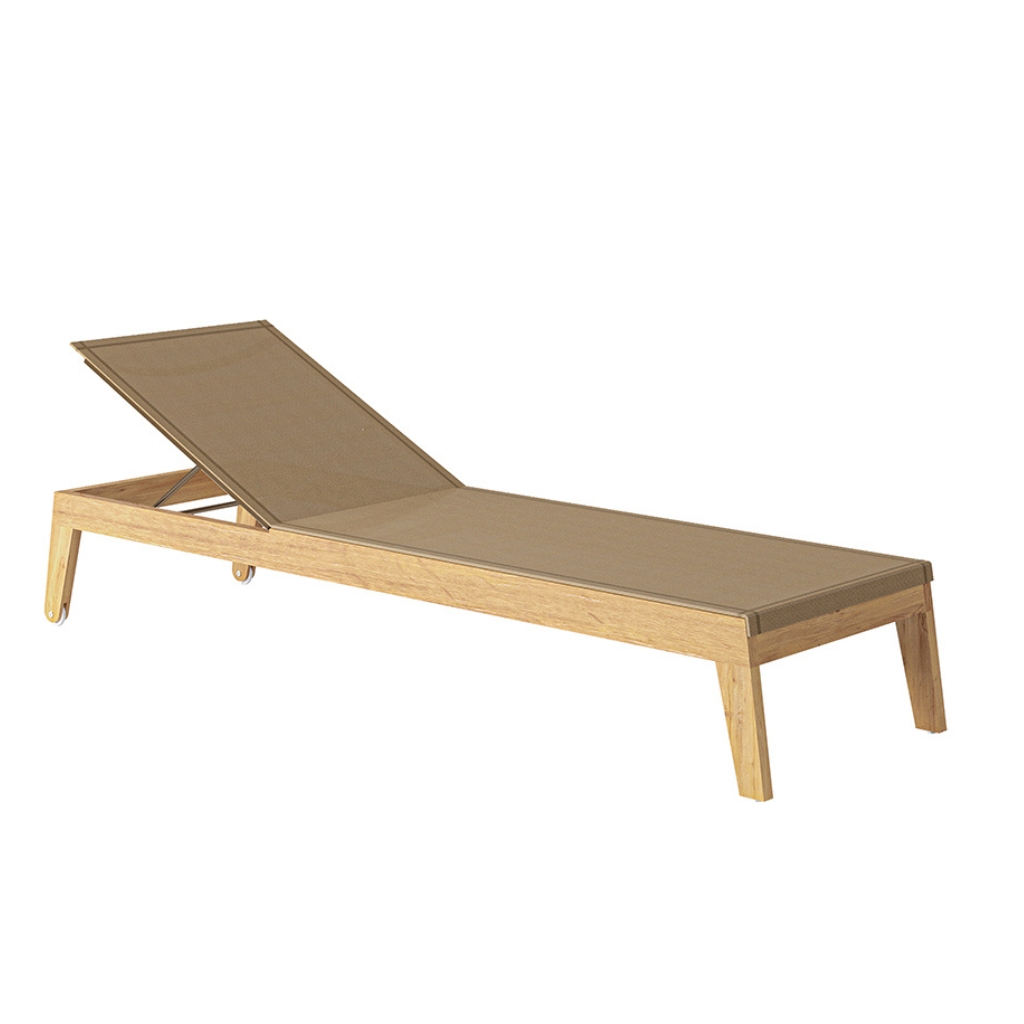 Traditional Teak – Noah Lounger – Relaxliege aus Teakholz und Batyline