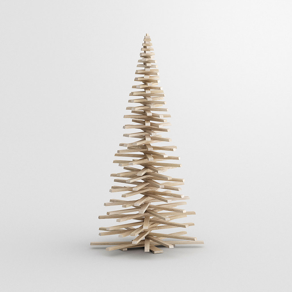 vitamin design – Tree – Tannenbaum aus Eichenholz – 160 / 200 cm hoch