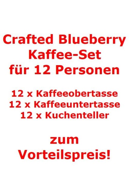 like. by Villeroy & Boch Crafted Blueberry Kaffee-Set für 12 Personen / 36 Teile