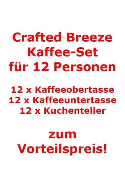 like. by Villeroy & Boch Crafted Breeze Kaffee-Set für 12 Personen / 36 Teile