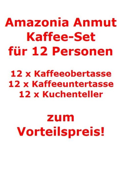 Villeroy & Boch Amazonia Anmut Kaffee-Set für 12 Personen / 36 Teile