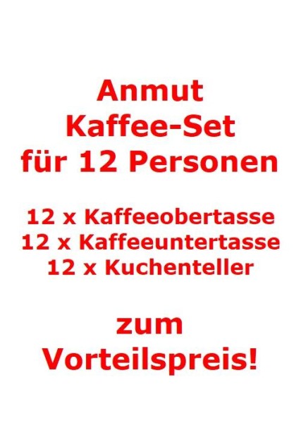 Villeroy & Boch Anmut Kaffee-Set für 12 Personen / 36 Teile