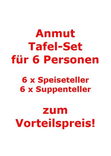 Villeroy & Boch Anmut Tafel-Set für 6 Personen / 12 Teile