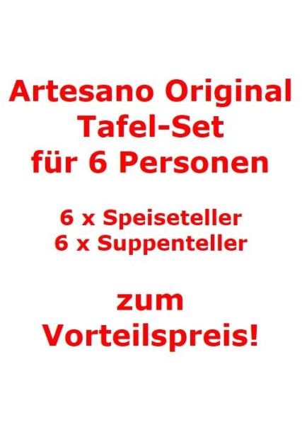 Villeroy & Boch Artesano Original Tafel-Set für 6 Personen / 12 Teile