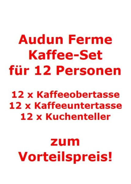 Villeroy & Boch Audun Ferme Kaffee-Set für 12 Personen / 36 Teile