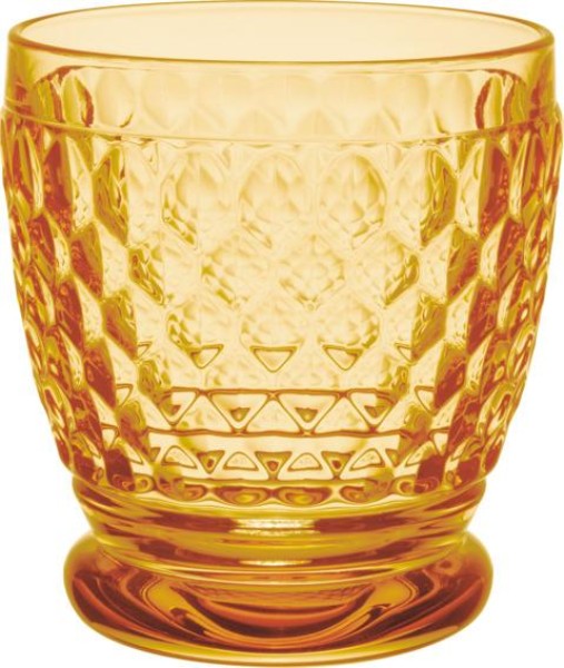 Villeroy & Boch Boston Coloured Becher / Wasserglas / Saftglas / Cocktailglas Saffron 10cm 200ml