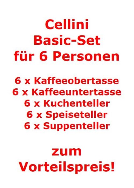 Villeroy & Boch Cellini Basic-Set für 6 Personen / 30 Teile