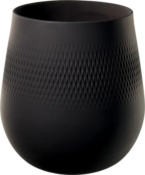 Villeroy & Boch Manufacture Collier noir Vase Carré groß 20,5×20,5×22,5cm