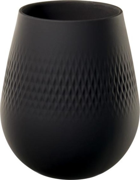 Villeroy & Boch Manufacture Collier noir Vase Carré klein 12,5×12,5x14cm