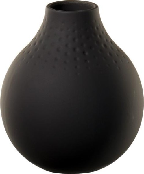 Villeroy & Boch Manufacture Collier noir Vase Perle klein 11x11x12cm