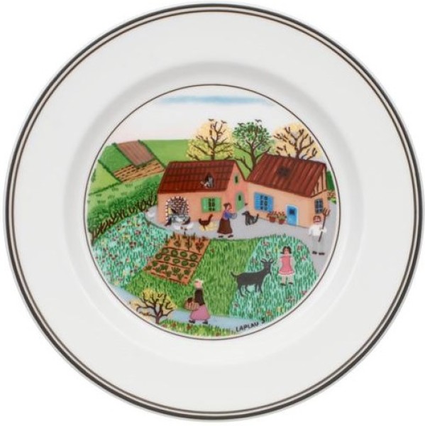 Villeroy & Boch Design Naif Brotteller / Dessertteller Bauernhof 17cm