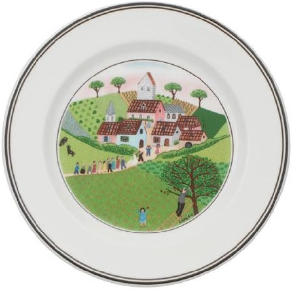 Villeroy & Boch Design Naif Brotteller / Dessertteller Heirat 17cm