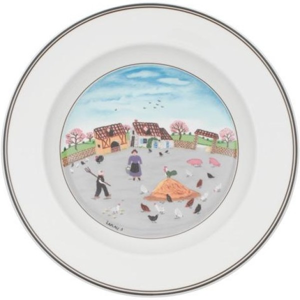 Villeroy & Boch Design Naif Suppenteller Hühnerhof 21cm