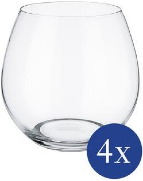 Villeroy & Boch Entrée Becher 1 (Wasserglas / Saftglas / Cocktailglas) Set 4tlg. je 10cm 570ml