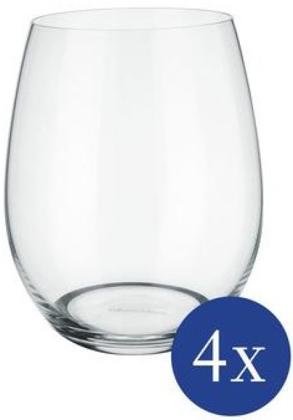 Villeroy & Boch Entrée Becher 2 (Wasserglas / Saftglas / Cocktailglas) Set 4tlg. je 11cm 480ml