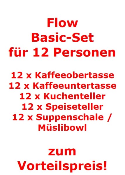 Villeroy & Boch Flow Basic-Set für 12 Personen / 60 Teile