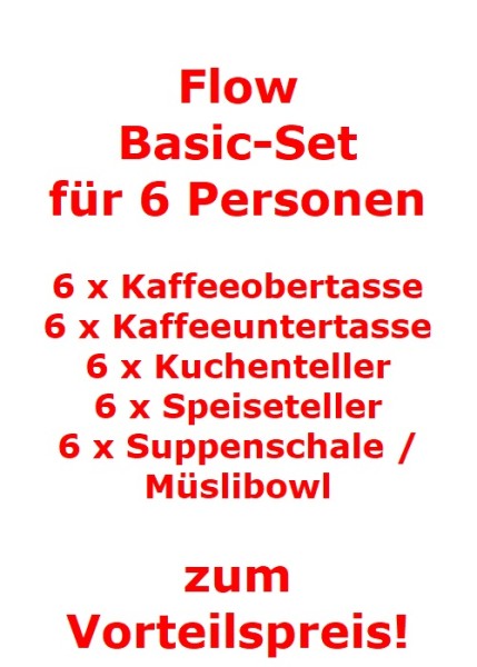 Villeroy & Boch Flow Basic-Set für 6 Personen / 30 Teile