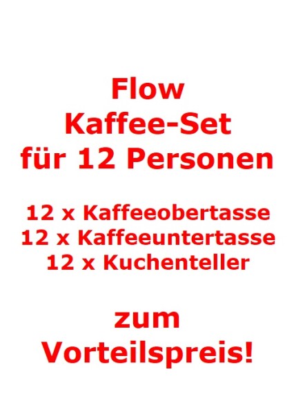 Villeroy & Boch Flow Kaffee-Set für 12 Personen / 36 Teile