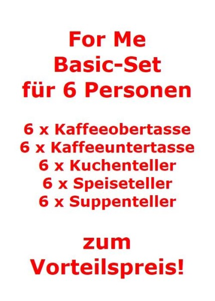 Villeroy & Boch For Me Basic-Set für 6 Personen / 30 Teile