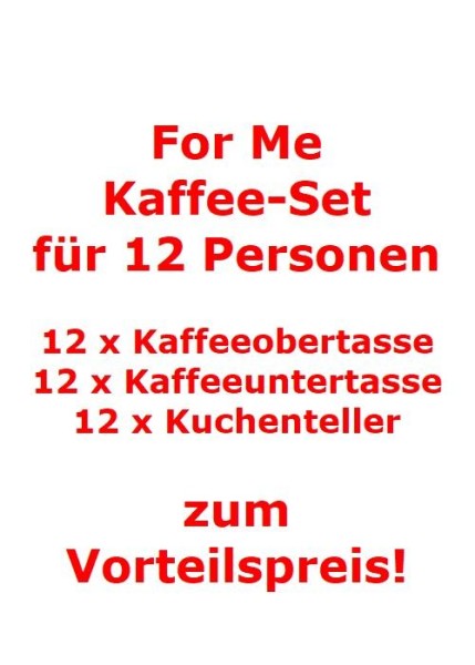 Villeroy & Boch For Me Kaffee-Set für 12 Personen / 36 Teile