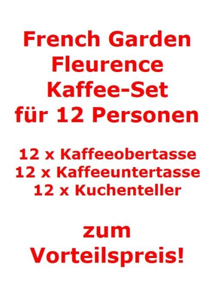 Villeroy & Boch French Garden Fleurence Kaffee-Set für 12 Personen / 36 Teile