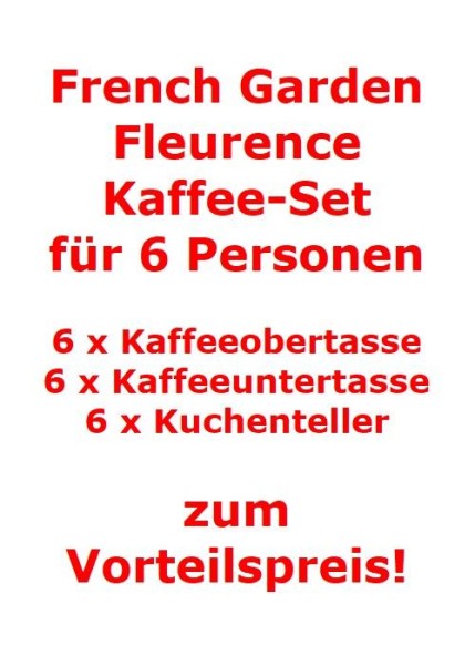 Villeroy & Boch French Garden Fleurence Kaffee-Set für 6 Personen / 18 Teile