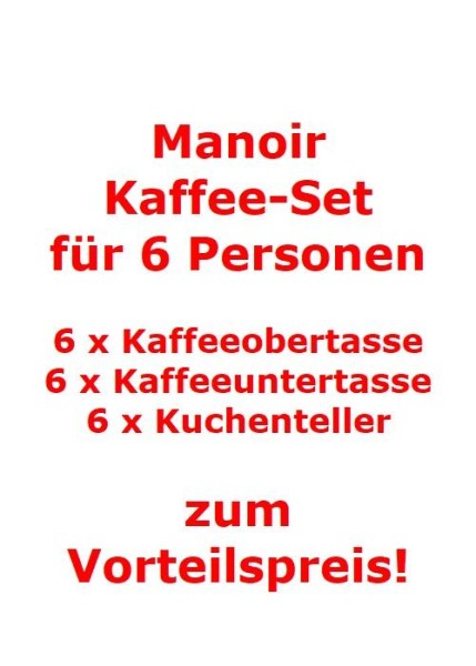 Villeroy & Boch Manoir Kaffee-Set für 6 Personen / 18 Teile