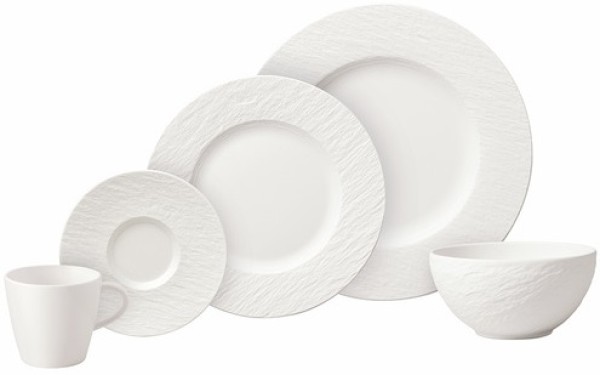 Villeroy & Boch Manufacture Rock Blanc Starter-Set 20tlg.