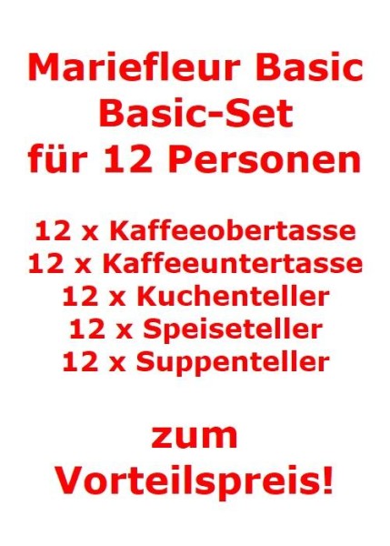 Villeroy & Boch Mariefleur Basic Basic-Set für 12 Personen / 60 Teile