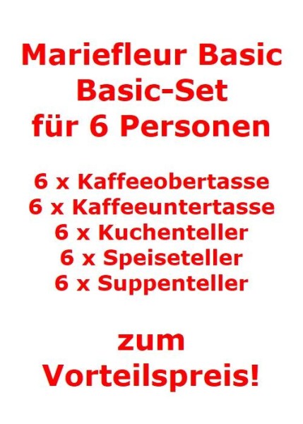 Villeroy & Boch Mariefleur Basic Basic-Set für 6 Personen / 30 Teile