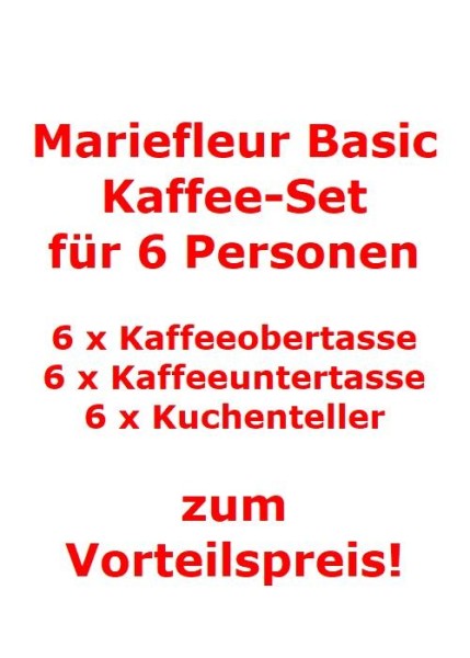 Villeroy & Boch Mariefleur Basic Kaffee-Set für 6 Personen / 18 Teile